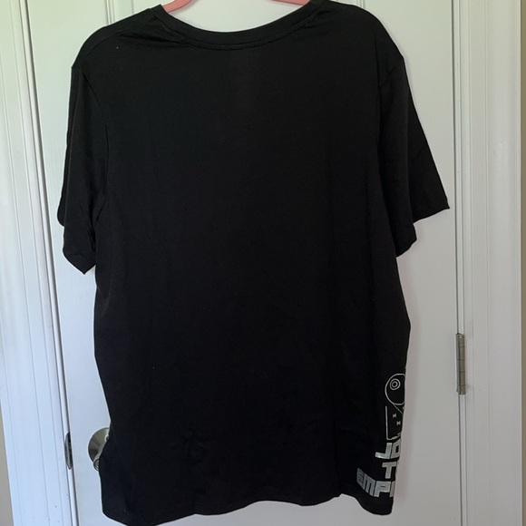 NWOT Men’s Disney Parks Star Wars Darth Vader Black Tee with Silver Design Sz L - Picture 4 of 5